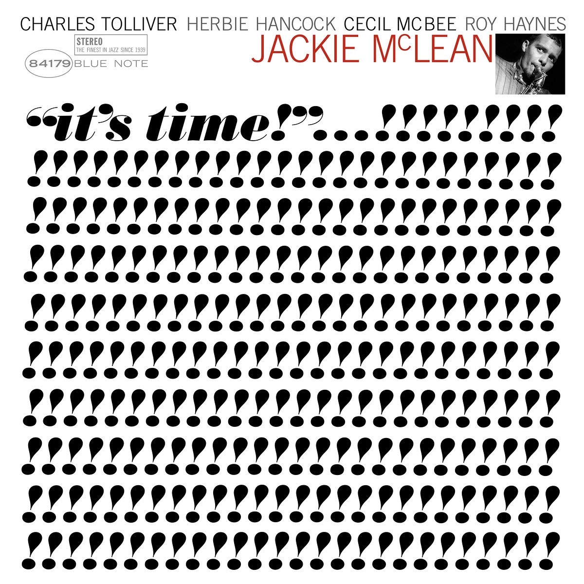 Jackie McLean "It's Time" [All Analog 180g Reissue Vinyl] [Blue Note Tone Poet Series]