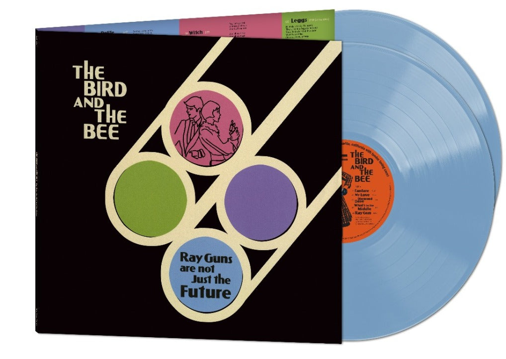 cover art for the bird and the bee ray guns are not just the future, on blue vinyl 