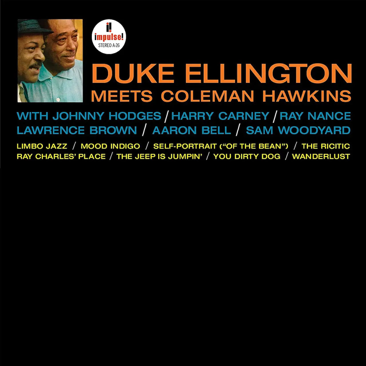 Duke Ellington & Coleman Hawkins "Duke Ellington Meets Coleman Hawkins"" [All Analog] [Impulse Acoustic Sounds Series]
