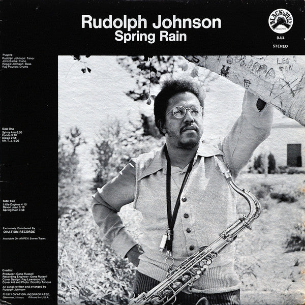 Rudolph Johnson "Spring Rain"   [1xLP Black Vinyl][Black Jazz Classic reissue]